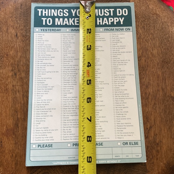 KNOCK KNOCK What You Must Do To Make Me Happy Notepad. - Picture 11 of 11